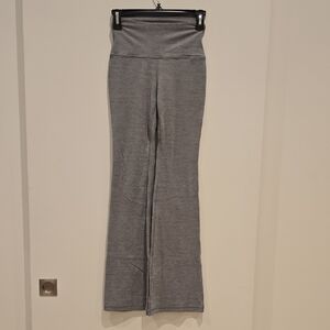 Aritzia GOLDEN Heather Gray Graphic Tee with Yellow Logo